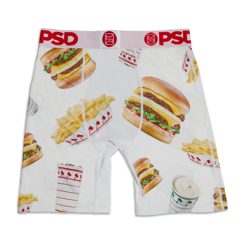 front of Men's white In-N-Out Briefs PSD