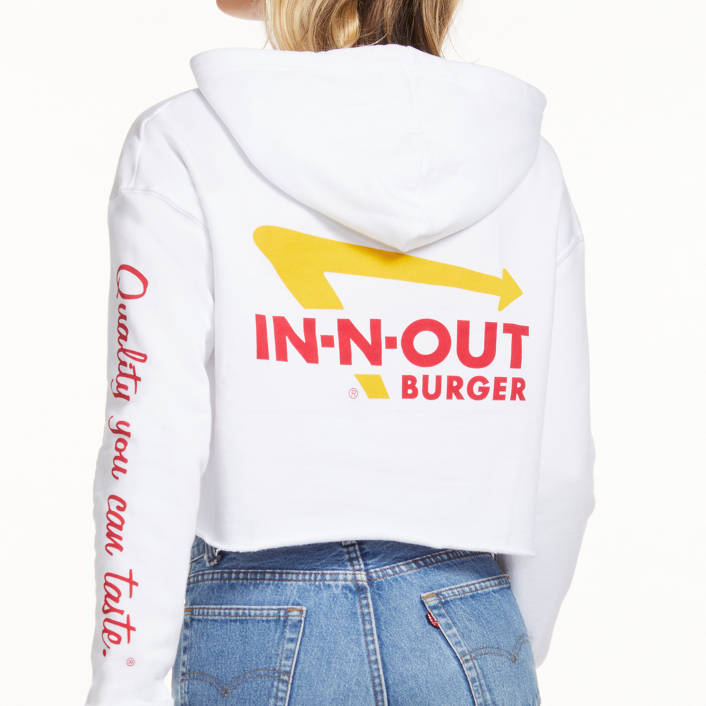 back of WOMEN'S CROPPED HOODIE